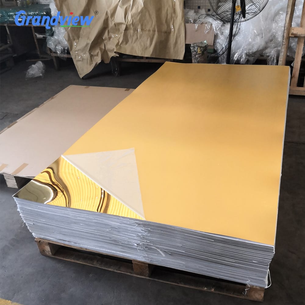 Gold Acrylic Mirror Sheet
